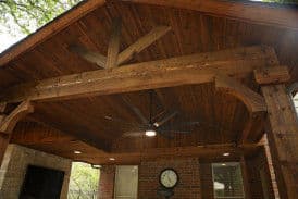 Elegant Patio Cover Staining Elevates Local Homes