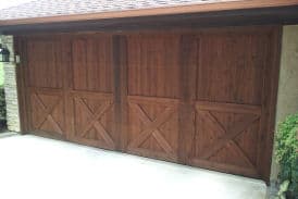 Transform Your Home with Rich Garage Door Staining