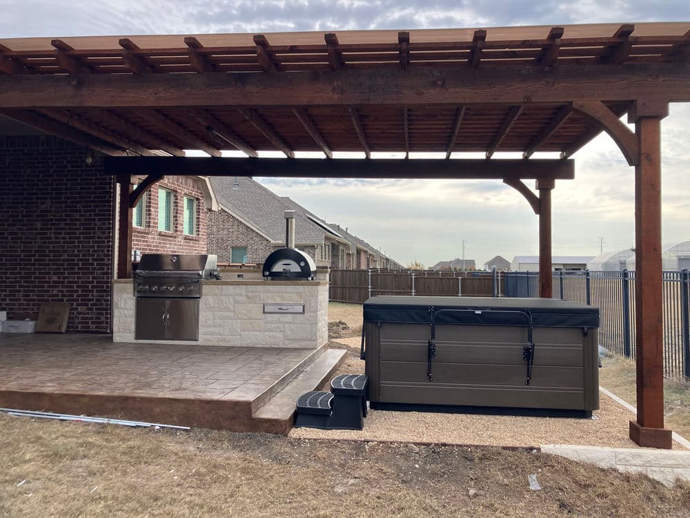 Gallery photos for Top-Quality Pergola Staining in Texas Yards: Image #9