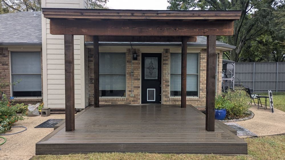 Elegant Patio Cover Staining Elevates Local Homes