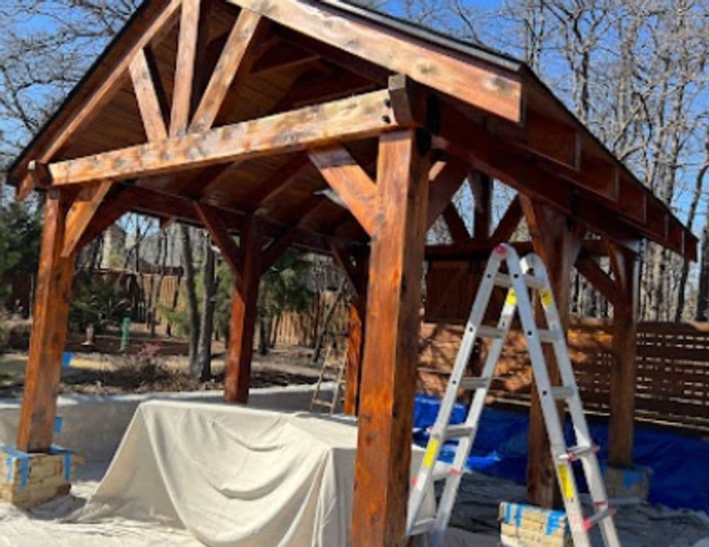 Gallery photos for Elegant Patio Cover Staining Elevates Local Homes: Image #11