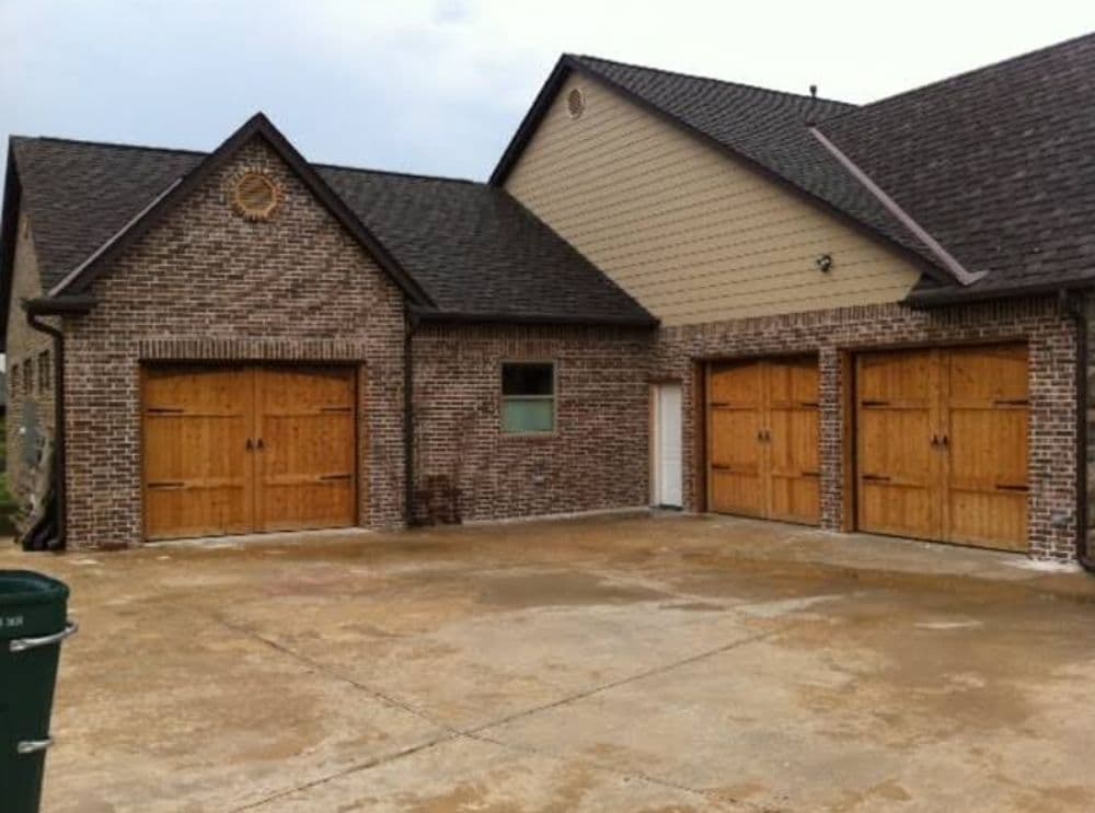 Project Transform Your Home with Rich Garage Door Staining image