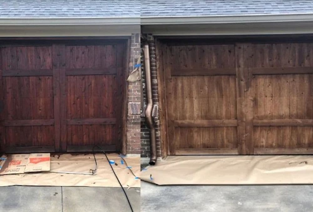 Transform Your Home with Rich Garage Door Staining