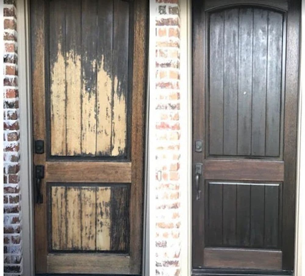 Gallery photos for Transform Your Home with Rich Garage Door Staining: Image #8