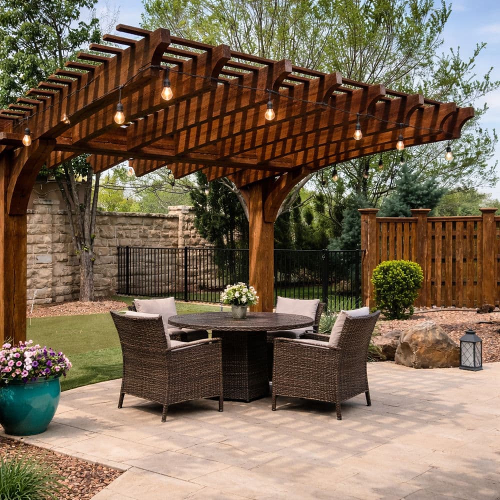 Gallery photos for Top-Quality Pergola Staining in Texas Yards: Image #13